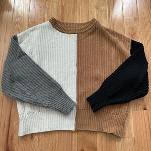 A New Day colorblock knit sweater